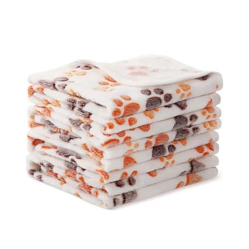 Ultra-Soft Plush Pet Blanket – Cozy Dog & Cat Throw with Cute Patterns