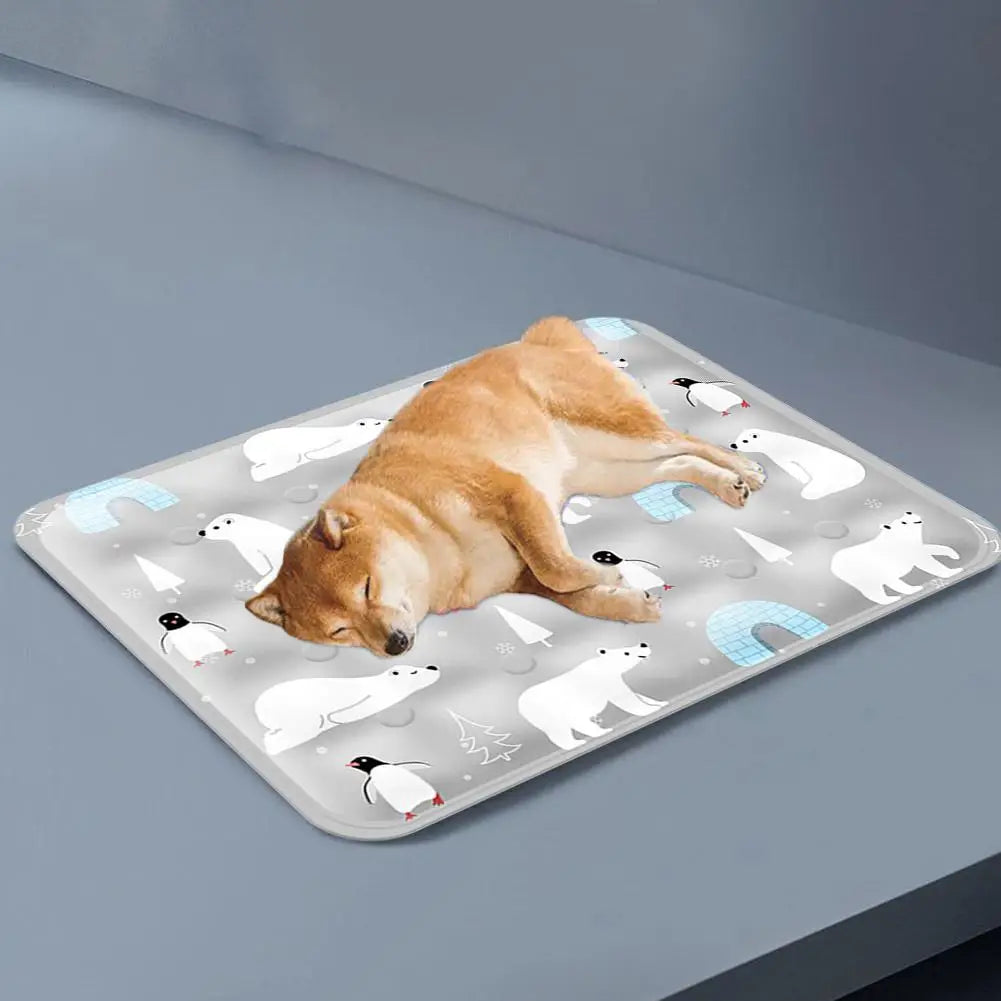 Pet Cooling Pad – Ice Mat for Dogs & Cats, Portable Summer Cooling Bed