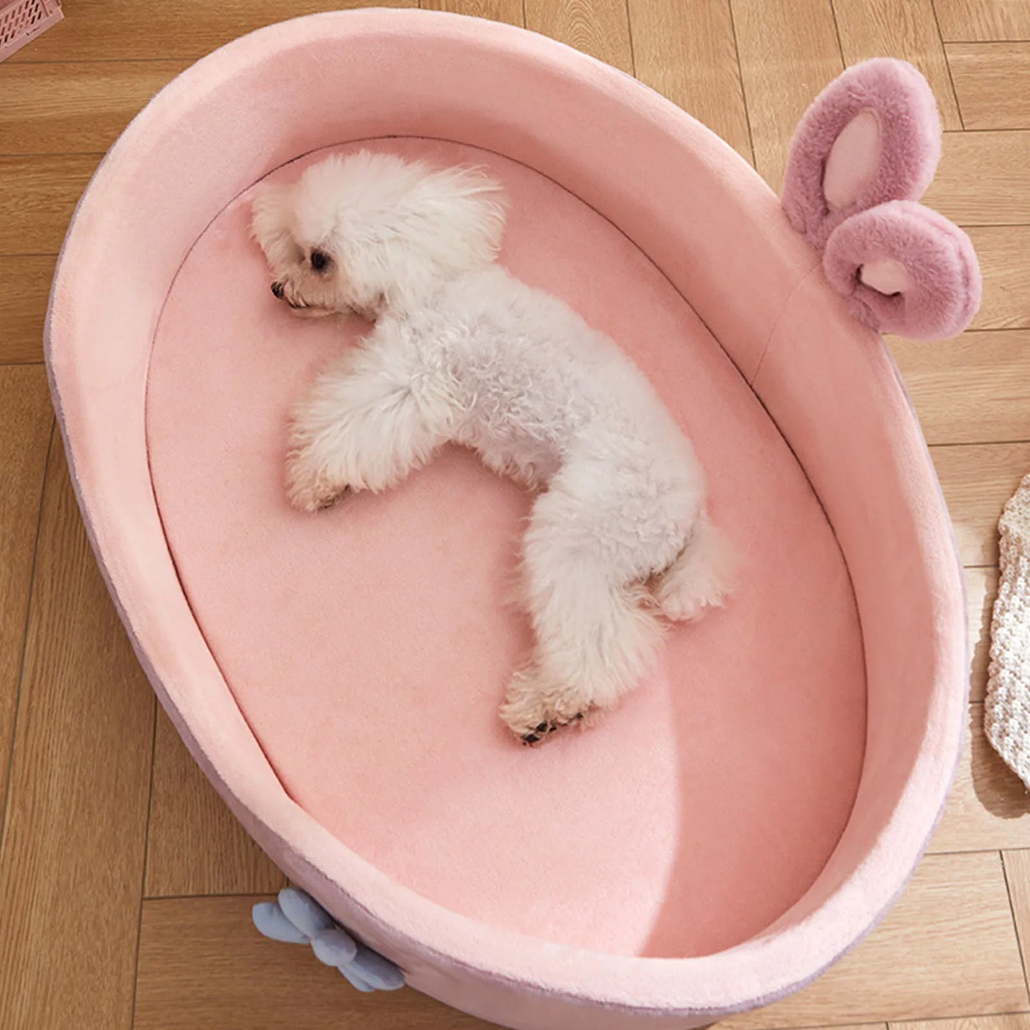 Pink Pet Bed – Detachable, Washable & Soft Dog and Cat Bed for All Seasons