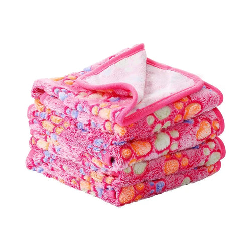 Ultra-Soft Plush Pet Blanket – Cozy Dog & Cat Throw with Cute Patterns