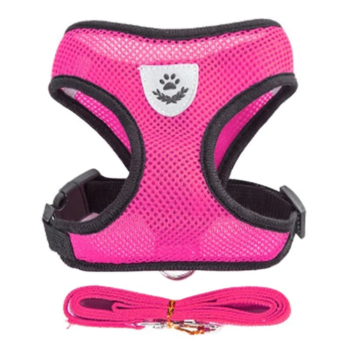 Cat Harness Leash Set for Small Dogs Adjustable Puppy Cat Harness Vest