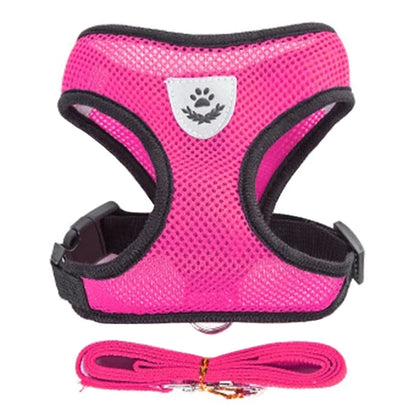 Cat Harness Leash Set for Small Dogs Adjustable Puppy Cat Harness Vest