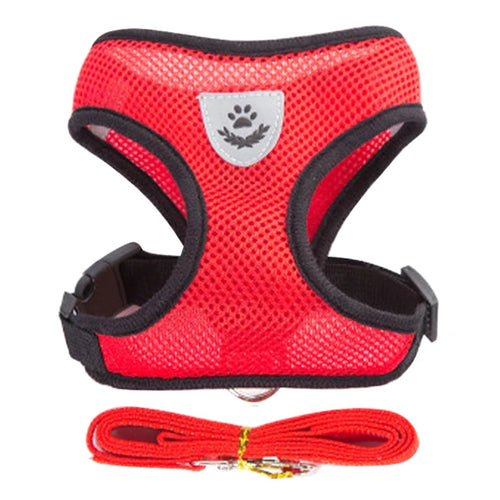 Cat Harness Leash Set for Small Dogs Adjustable Puppy Cat Harness Vest