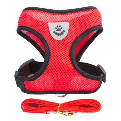 Cat Harness Leash Set for Small Dogs Adjustable Puppy Cat Harness Vest