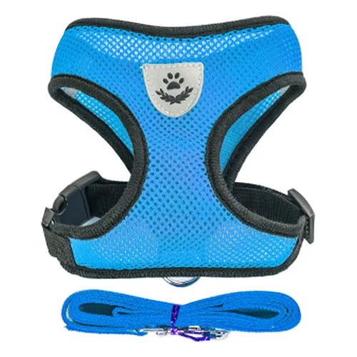 Cat Harness Leash Set for Small Dogs Adjustable Puppy Cat Harness Vest