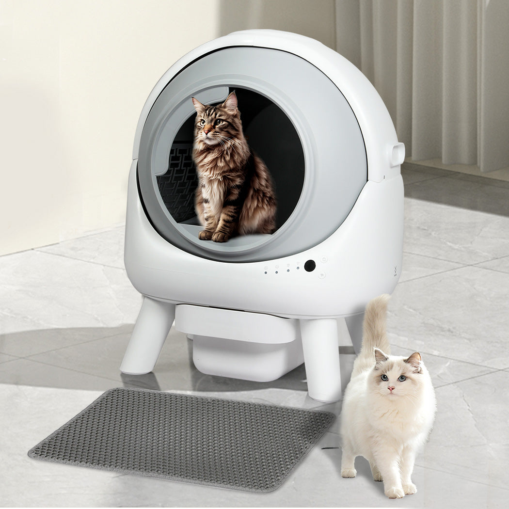 PaWz Smart Self Cleaning Cat Litter Box APP Control White-1954802488557309959