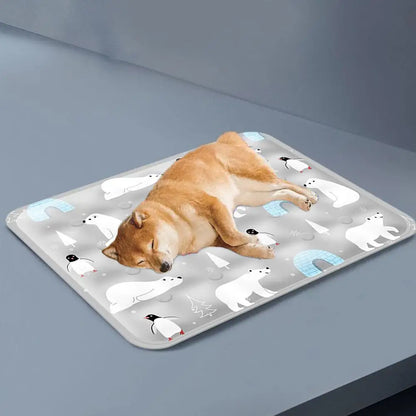 Pet Cooling Pad – Ice Mat for Dogs & Cats, Portable Summer Cooling Bed
