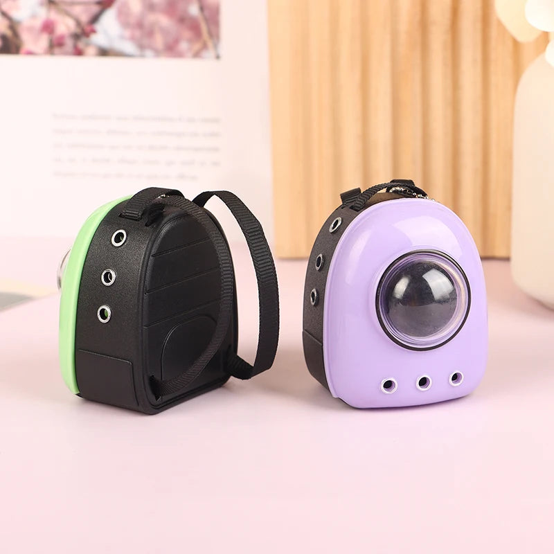 1:6 Doll Mini Backpack Cat Bag Pet Space Bag Travel Bag Dollhouse