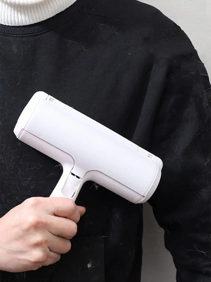 Pet Hair Roller Remover Lint Brush 2-Way Dog Cat Comb Tool Convenient