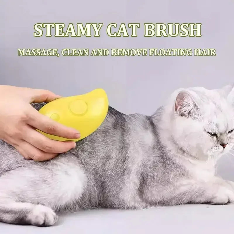 Dog Cat Steamy Brush Steam Brush Electric Sprayer for Massage Pet