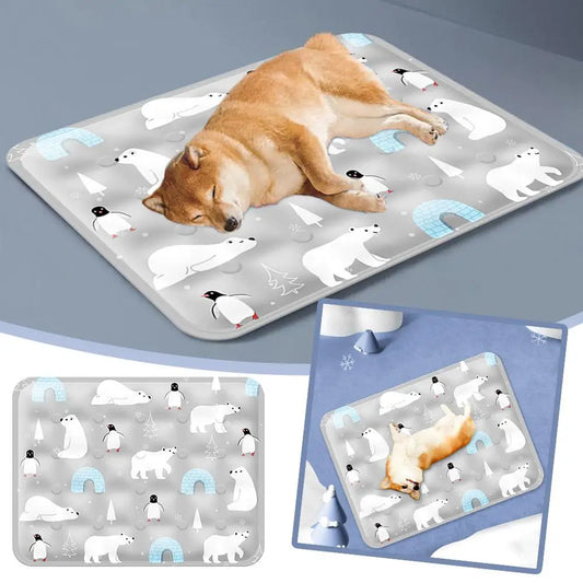 Pet Cooling Pad – Ice Mat for Dogs & Cats, Portable Summer Cooling Bed