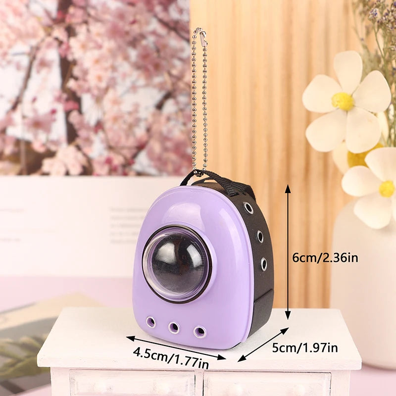 1:6 Doll Mini Backpack Cat Bag Pet Space Bag Travel Bag Dollhouse
