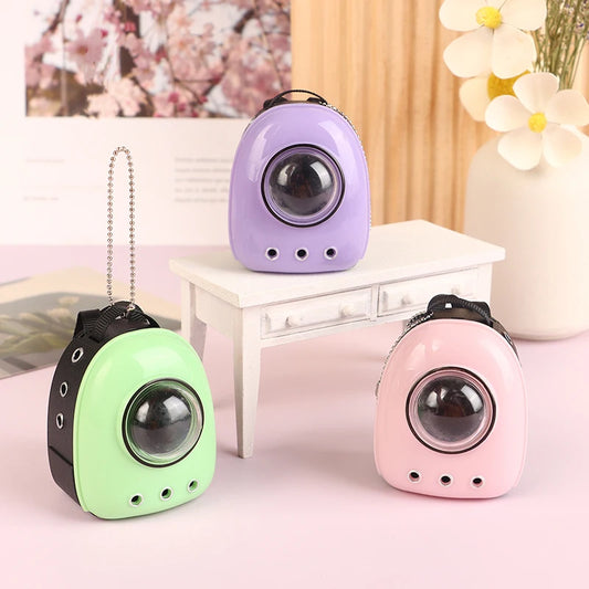 1:6 Doll Mini Backpack Cat Bag Pet Space Bag Travel Bag Dollhouse