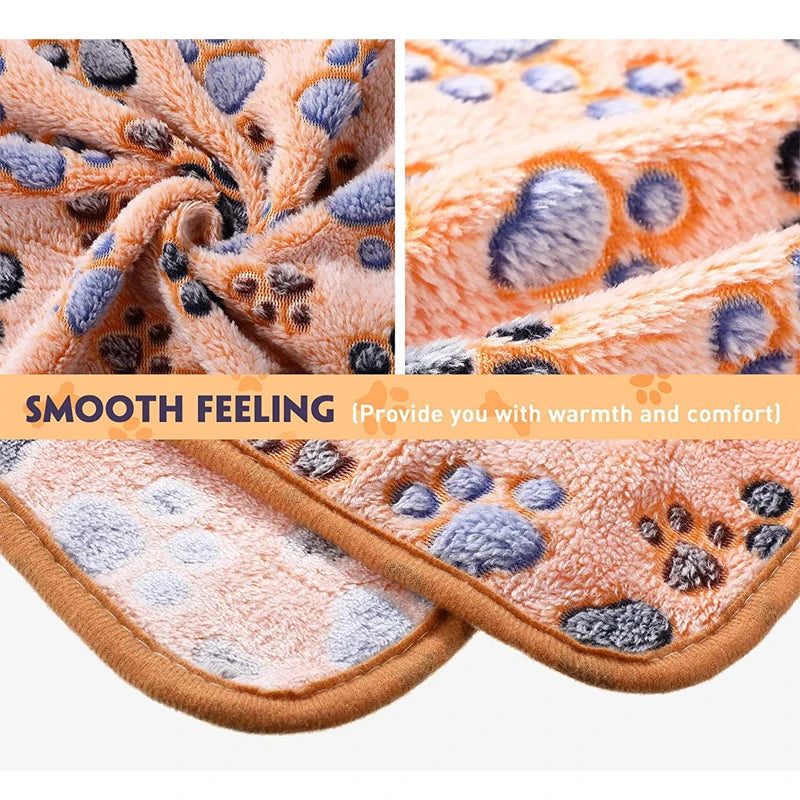 Ultra-Soft Plush Pet Blanket – Cozy Dog & Cat Throw with Cute Patterns