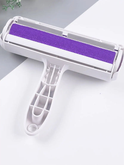 Pet Hair Roller Remover Lint Brush 2-Way Dog Cat Comb Tool Convenient