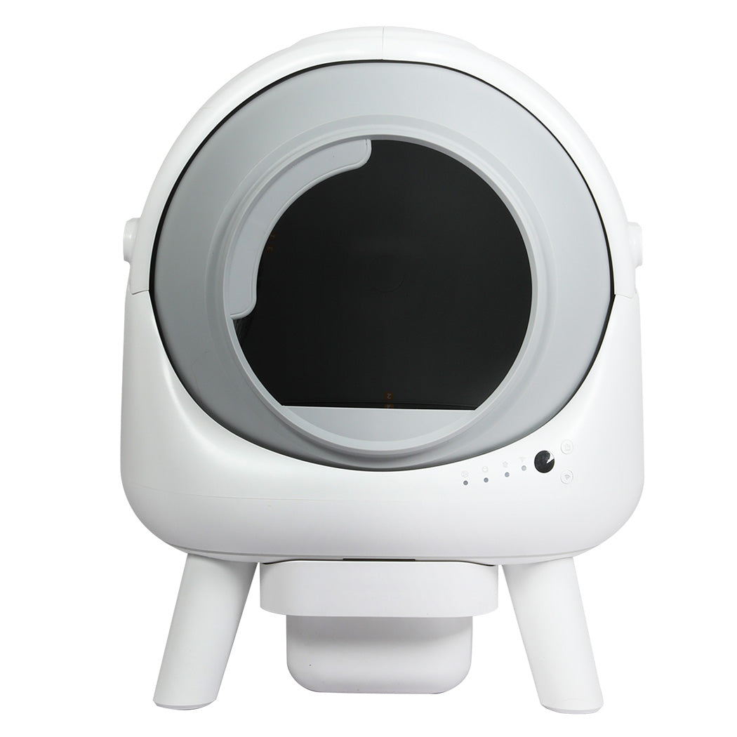 PaWz Smart Self Cleaning Cat Litter Box APP Control White-1954802488557309953